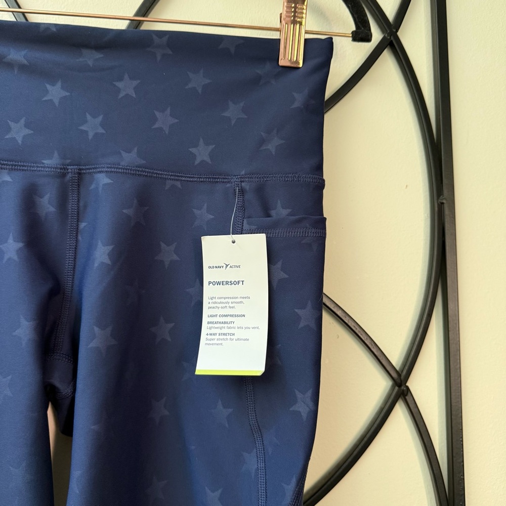 Old Navy Women's Dark Blue Star Bike Shorts - Picture 2 of 5